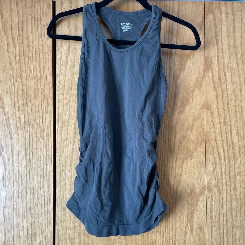 Athleta Slate Gray Racerback Tank Top